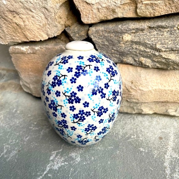 Polish Pottery-Terrain-Ceramic Easter Egg Large - Picture 1 of 4